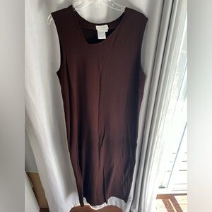 Dark Brown Maxi Sweater Dress